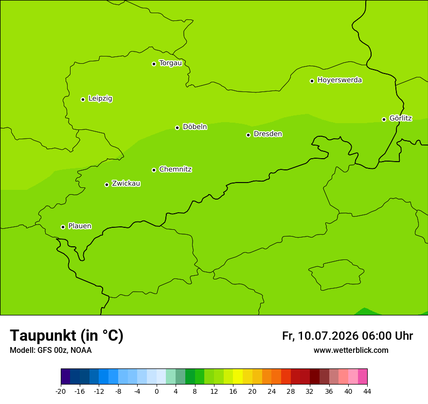 Modellkarte GFS – td – sn