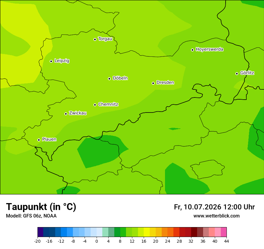 Modellkarte GFS – td – sn