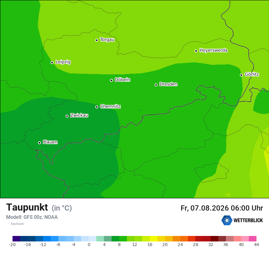 Modellkarte GFS – td – sn