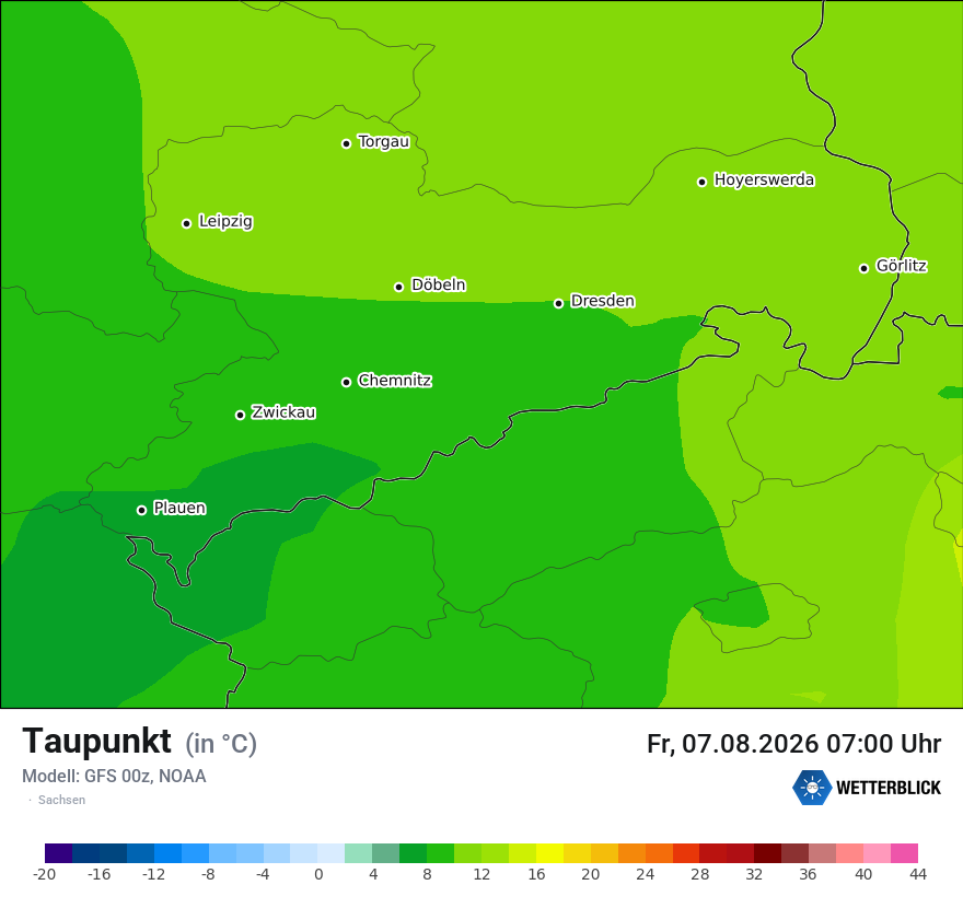 Modellkarte GFS – td – sn