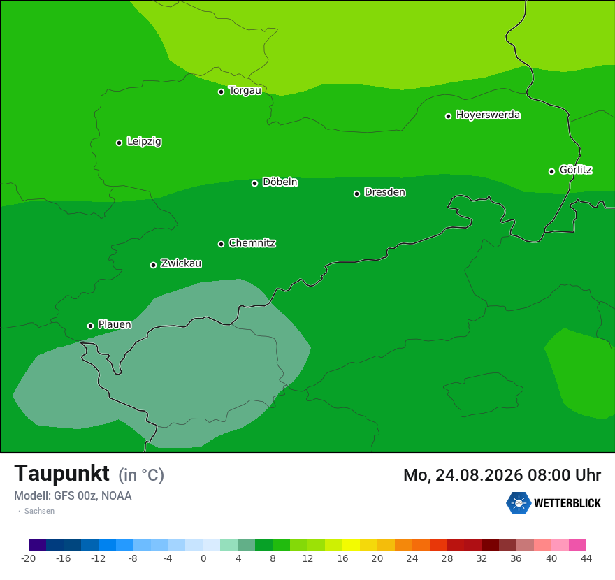 Modellkarte GFS – td – sn