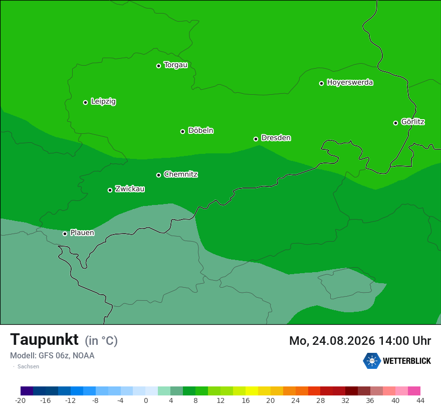Modellkarte GFS – td – sn