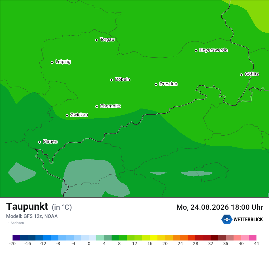 Modellkarte GFS – td – sn