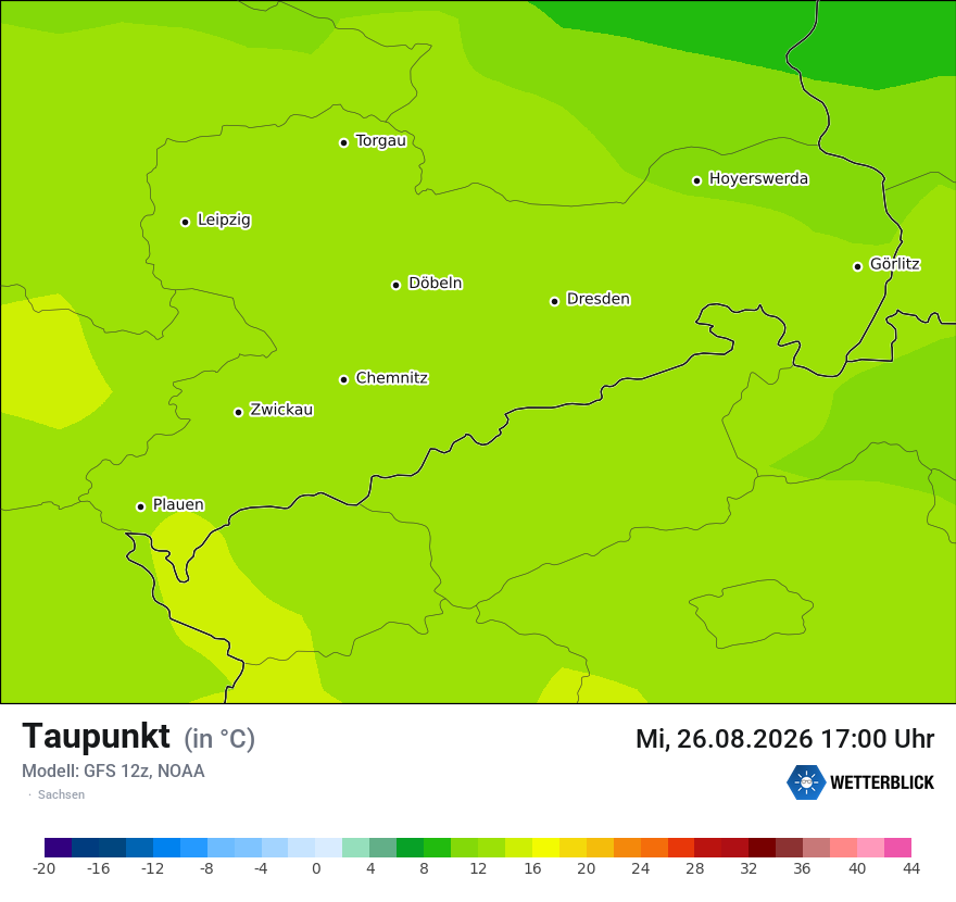 Modellkarte GFS – td – sn