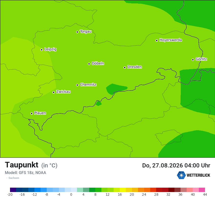 Modellkarte GFS – td – sn