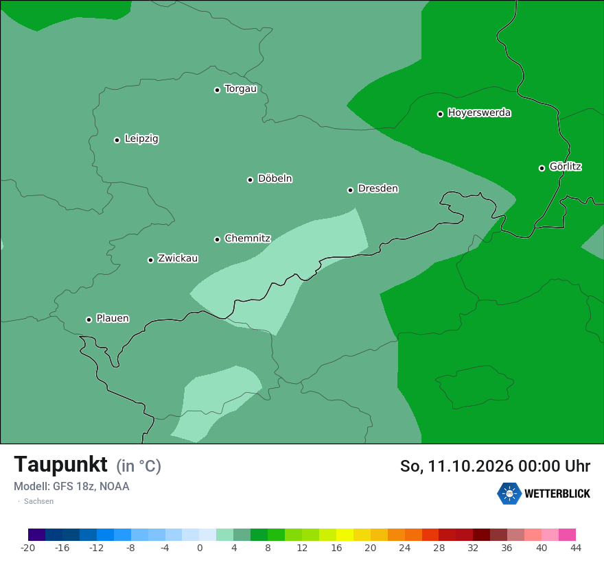 Modellkarte GFS – td – sn