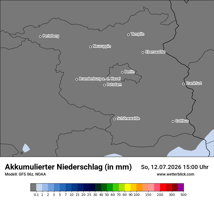 Modellkarte GFS – tot_prec – bb