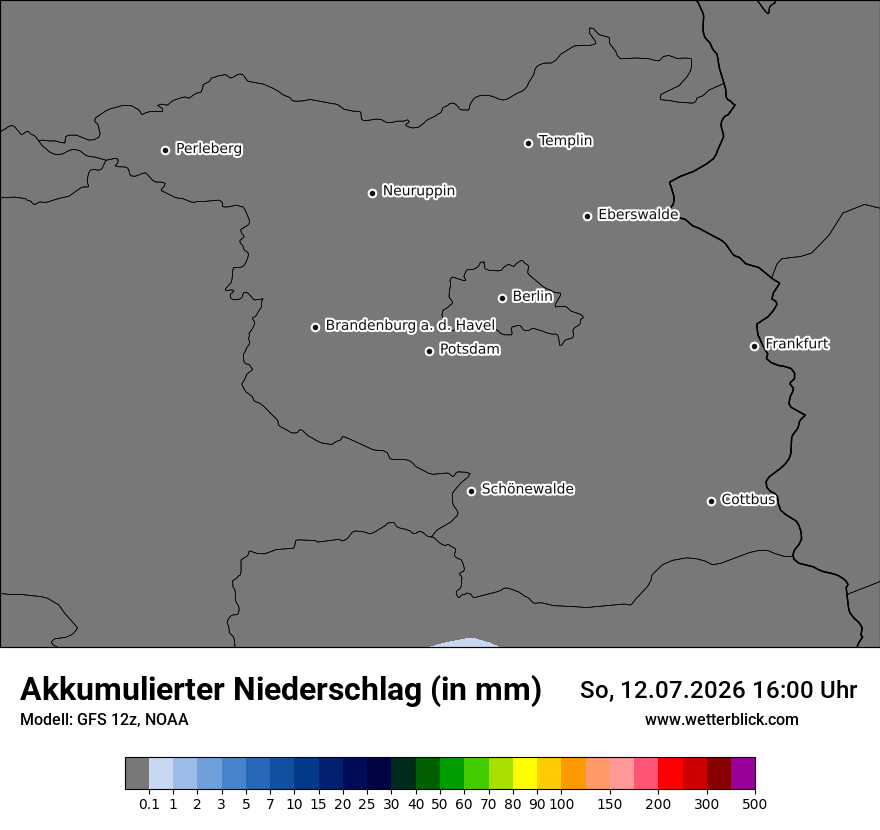 Modellkarte GFS – tot_prec – bb