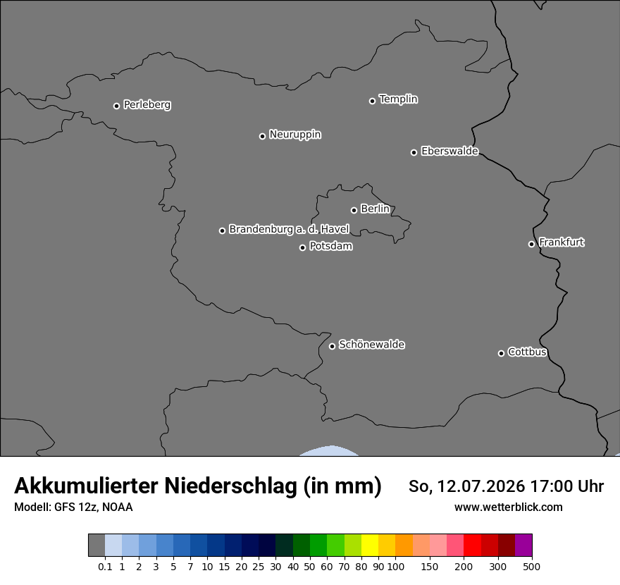 Modellkarte GFS – tot_prec – bb