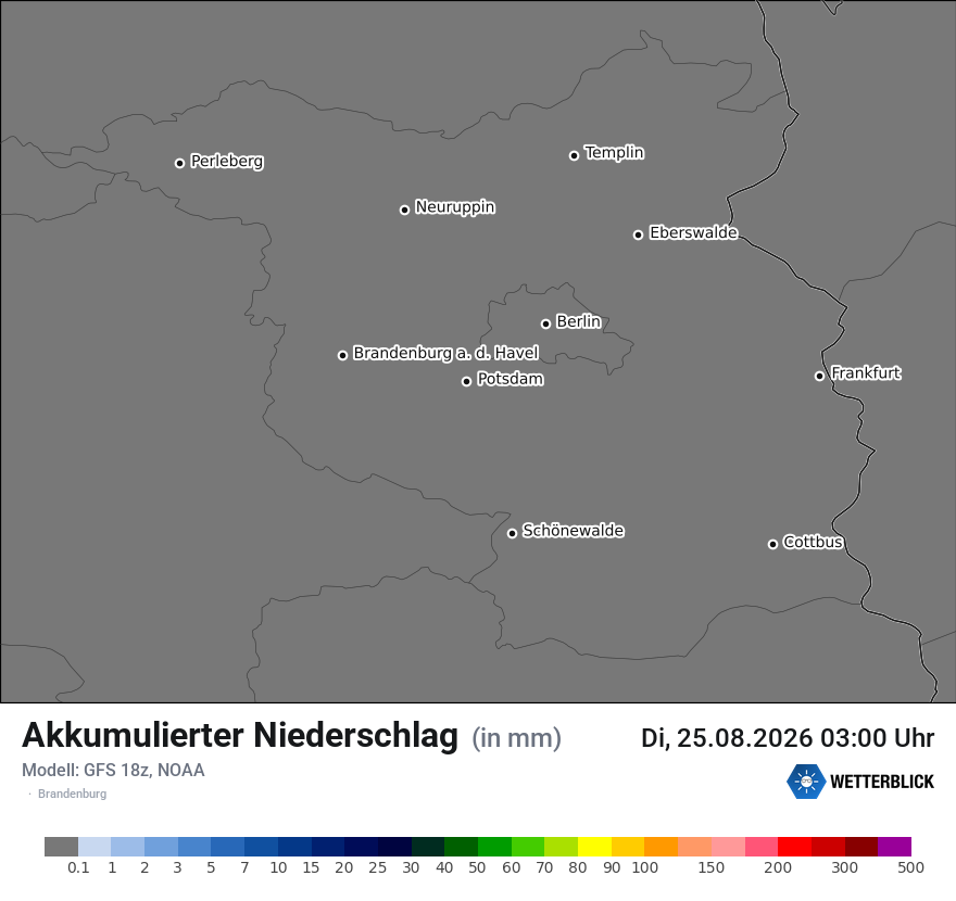 Modellkarte GFS – tot_prec – bb
