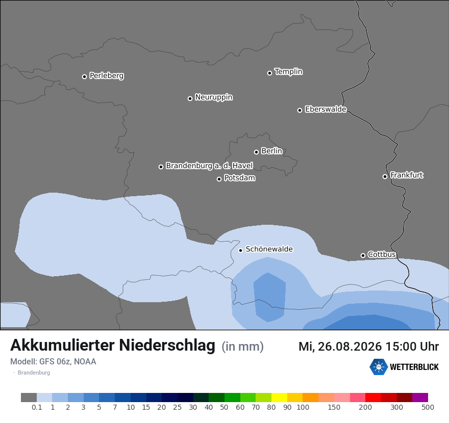 Modellkarte GFS – tot_prec – bb