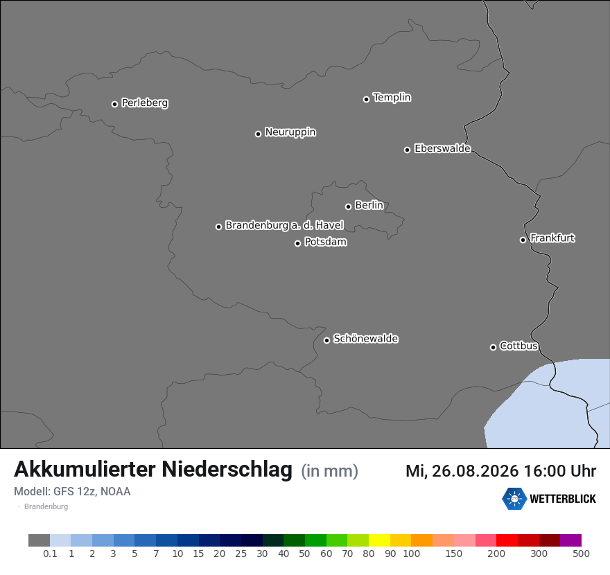 Modellkarte GFS – tot_prec – bb
