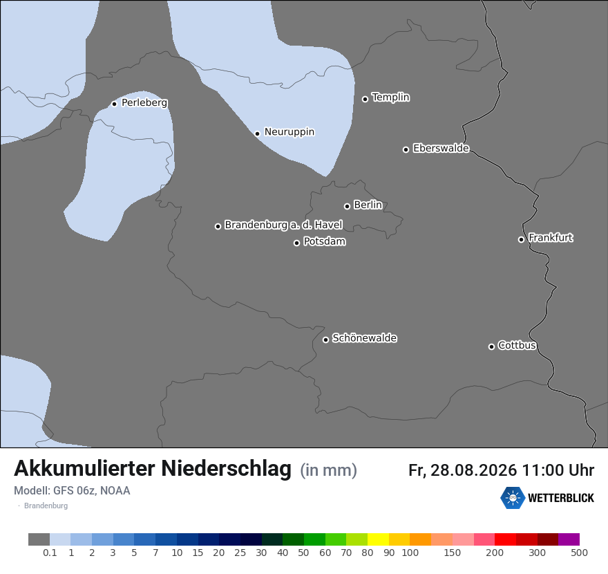 Modellkarte GFS – tot_prec – bb