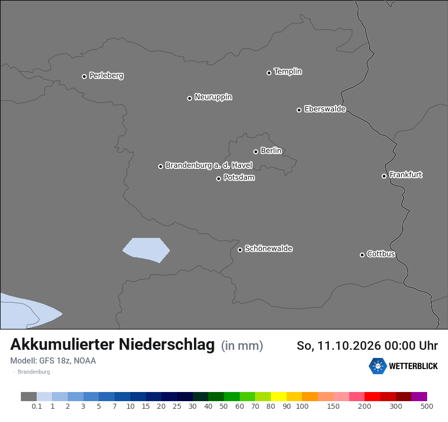 Modellkarte GFS – tot_prec – bb