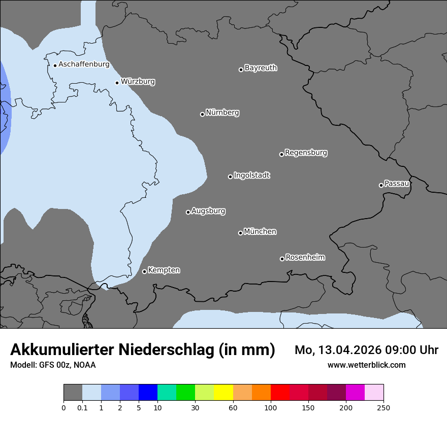 Modellkarte GFS – tot_prec – by