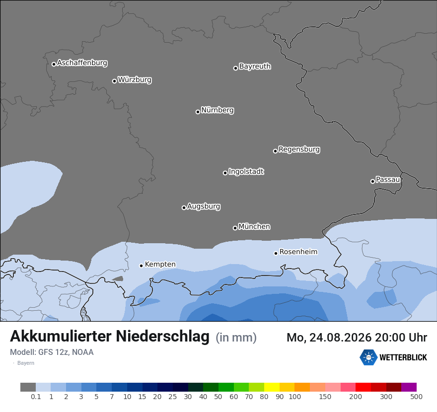 Modellkarte GFS – tot_prec – by