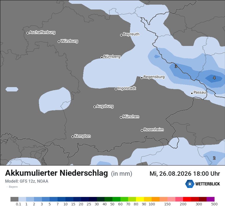 Modellkarte GFS – tot_prec – by