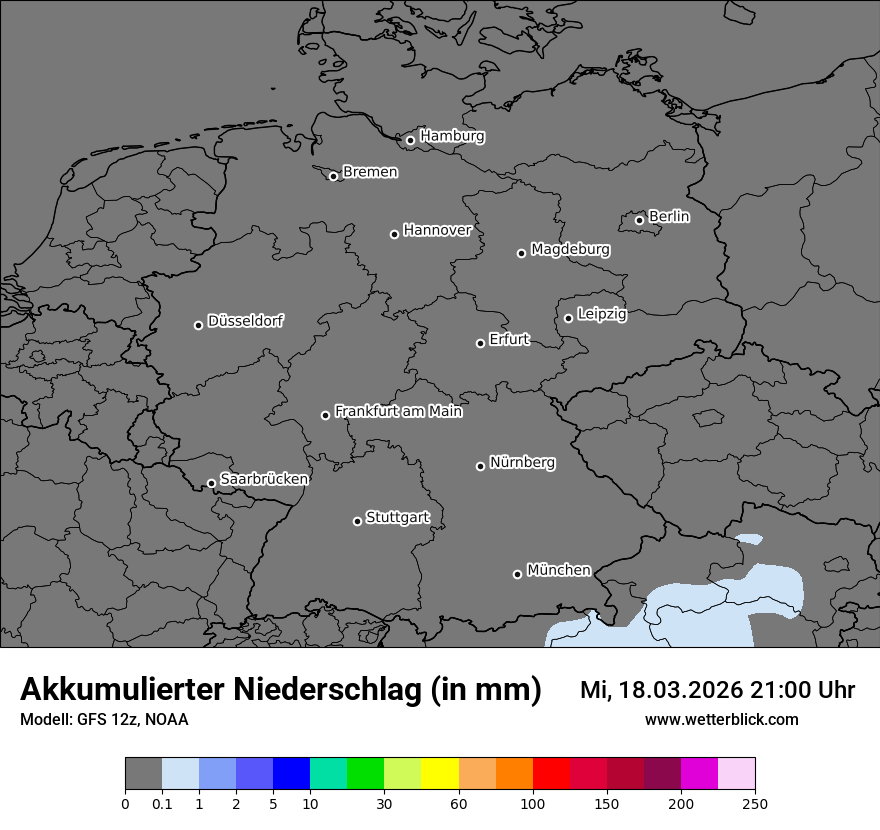 Modellkarte GFS – tot_prec – deutschland