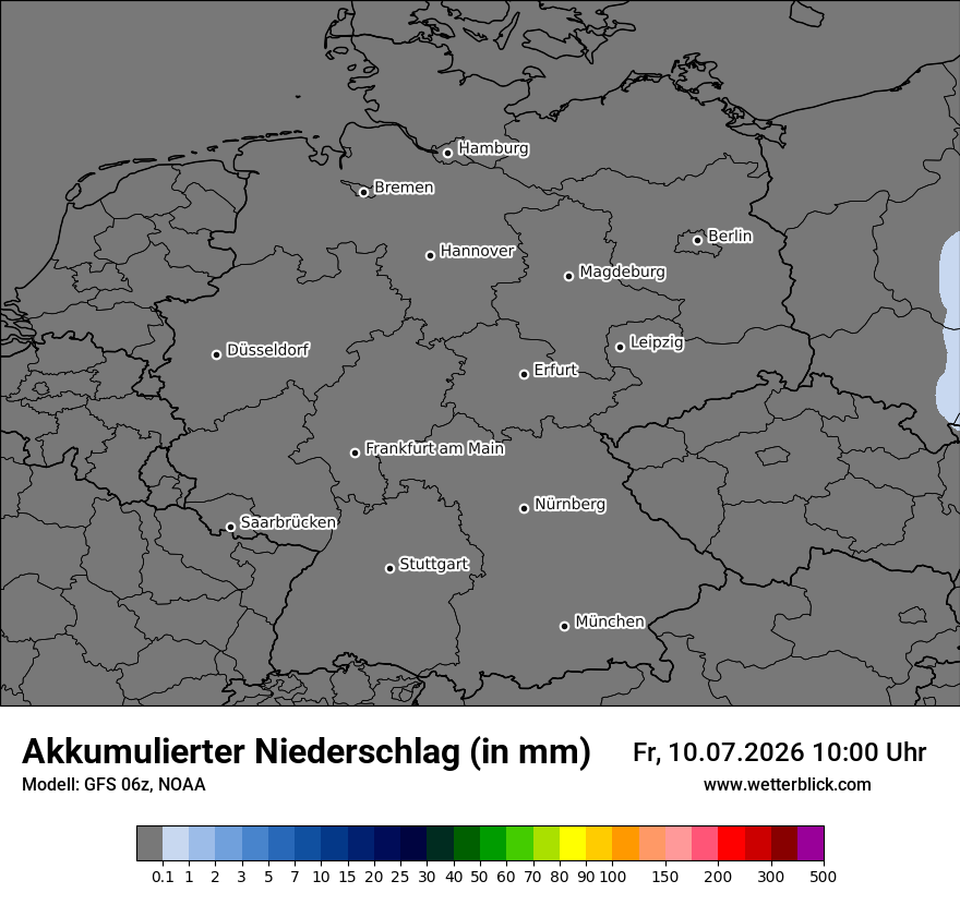 Modellkarte GFS – tot_prec – deutschland