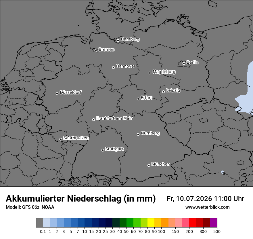 Modellkarte GFS – tot_prec – deutschland