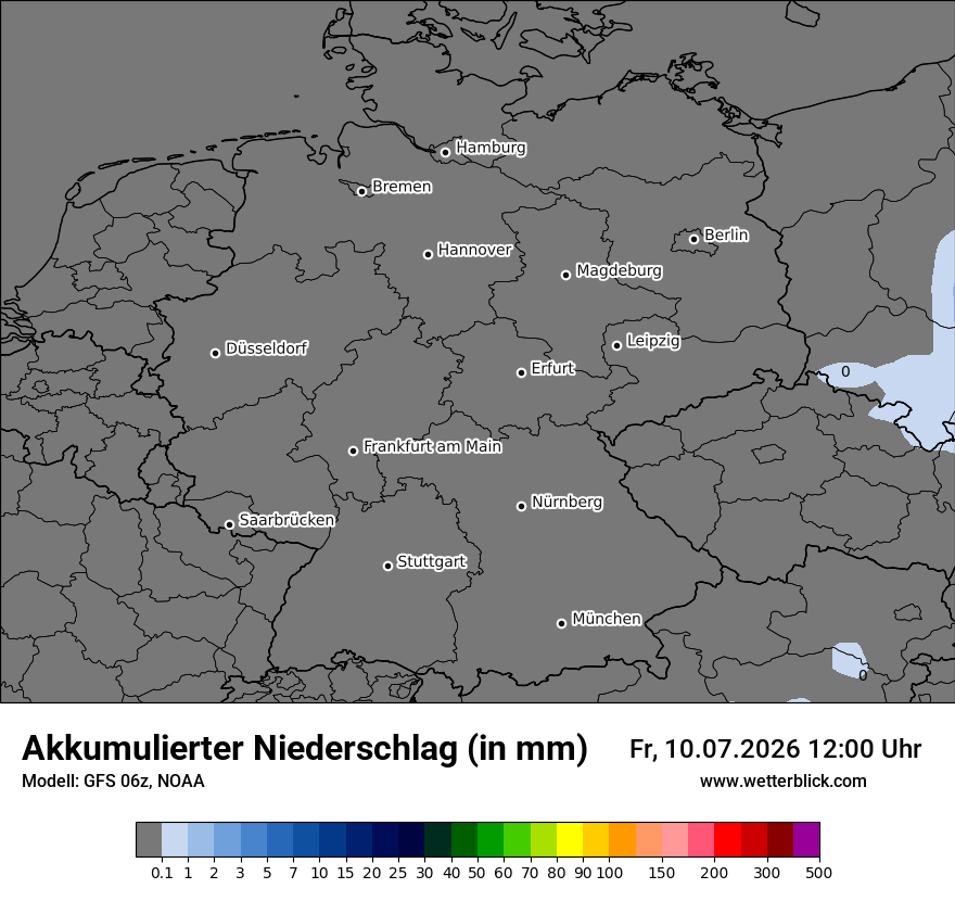 Modellkarte GFS – tot_prec – deutschland