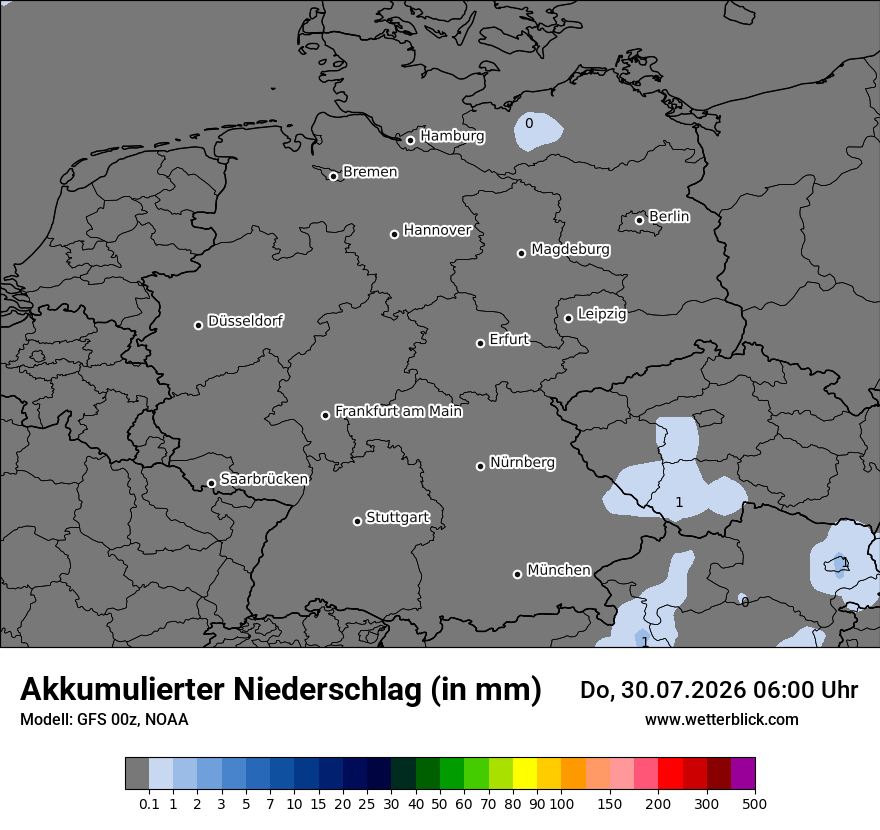 Modellkarte GFS – tot_prec – deutschland