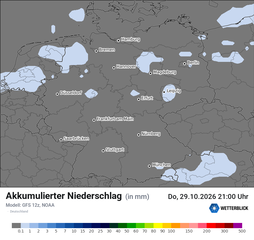 Modellkarte GFS – tot_prec – deutschland