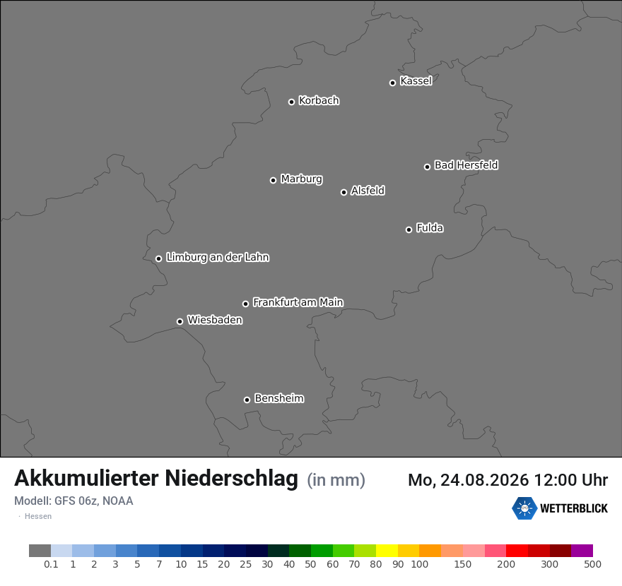 Modellkarte GFS – tot_prec – he