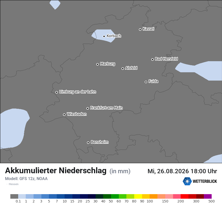 Modellkarte GFS – tot_prec – he