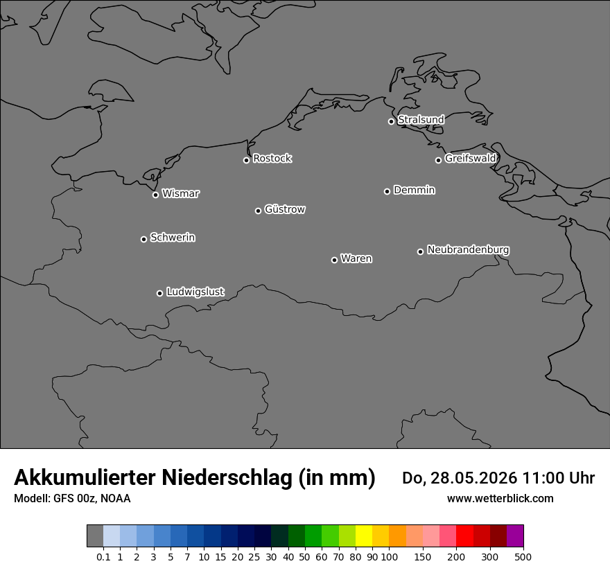 Modellkarte GFS – tot_prec – mv
