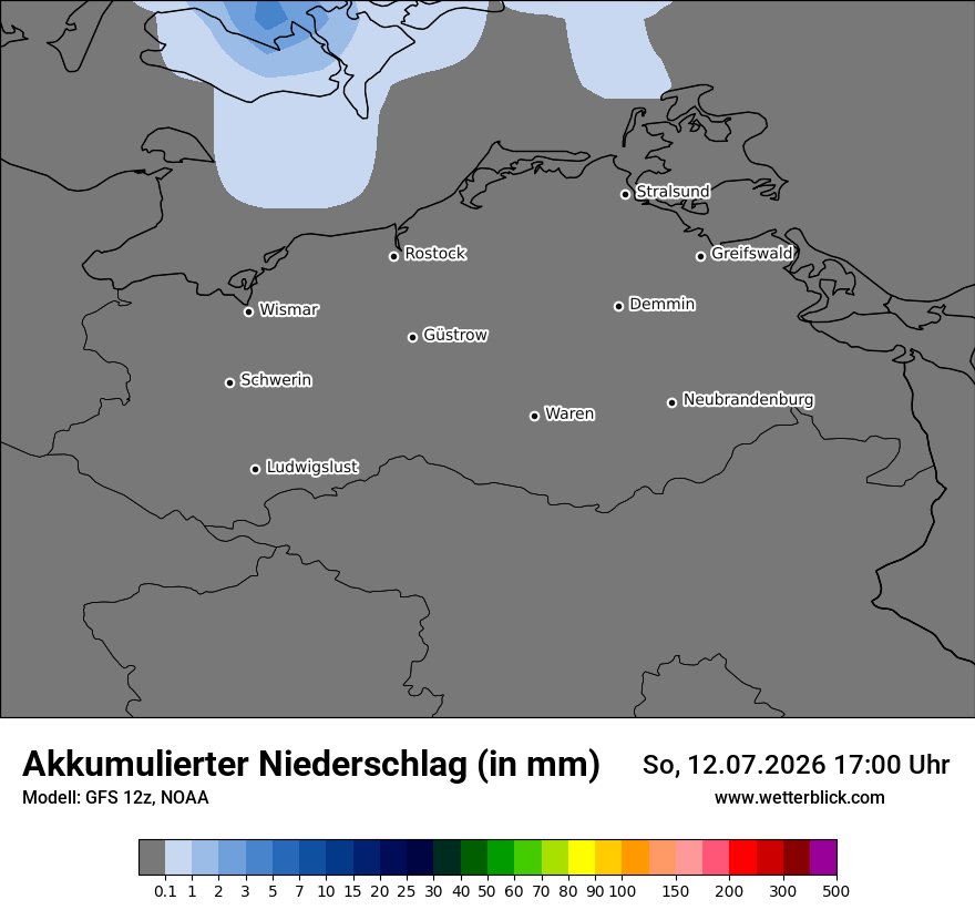Modellkarte GFS – tot_prec – mv