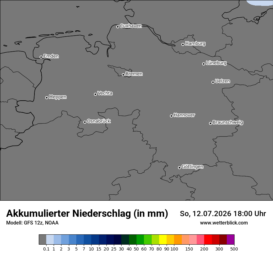 Modellkarte GFS – tot_prec – ni