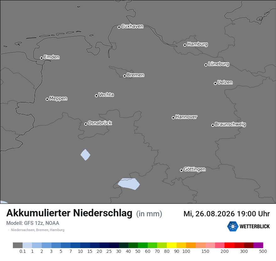 Modellkarte GFS – tot_prec – ni