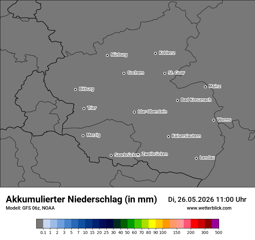 Modellkarte GFS – tot_prec – rp