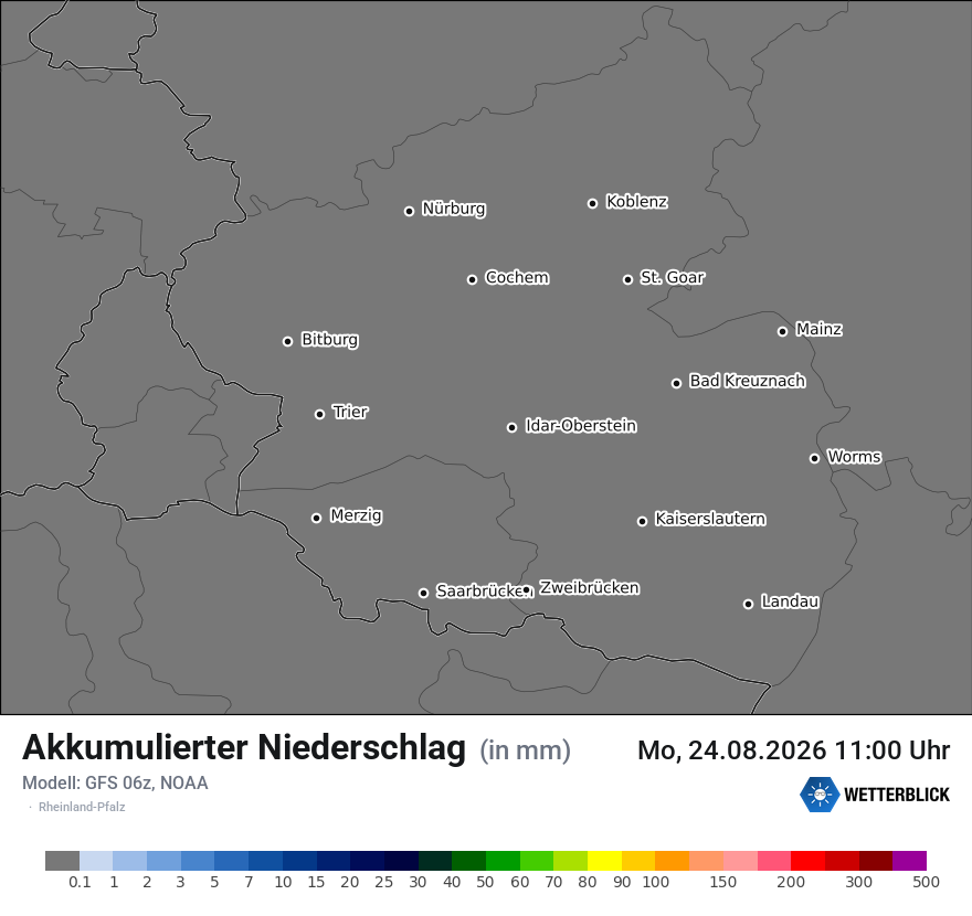 Modellkarte GFS – tot_prec – rp