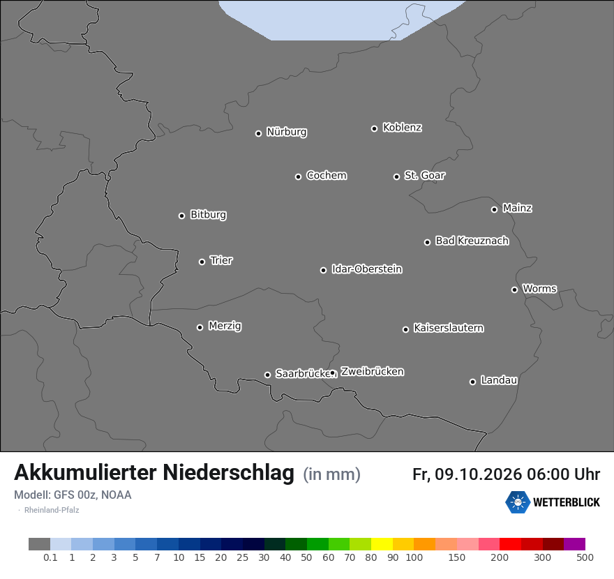 Modellkarte GFS – tot_prec – rp