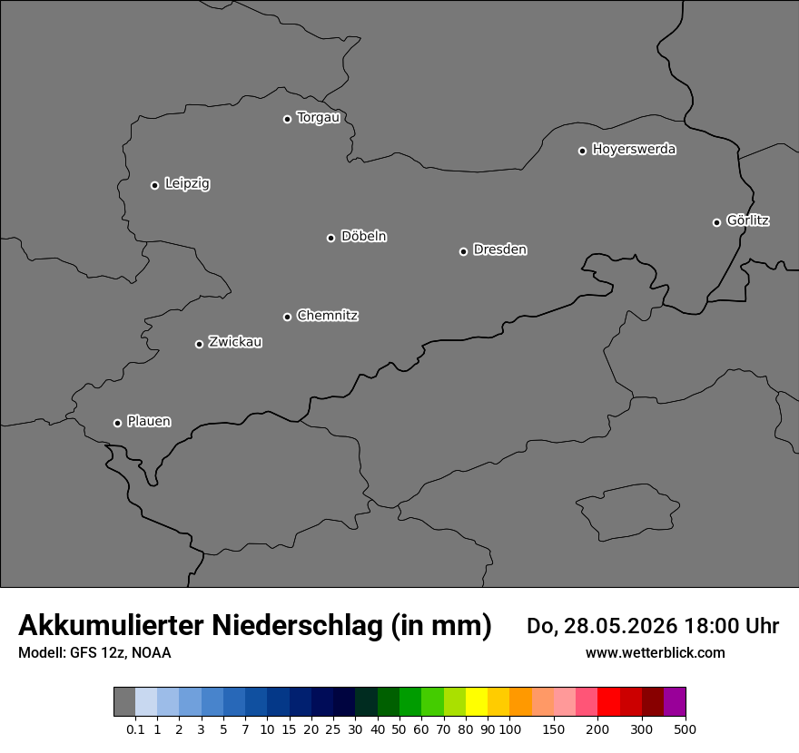 Modellkarte GFS – tot_prec – sn