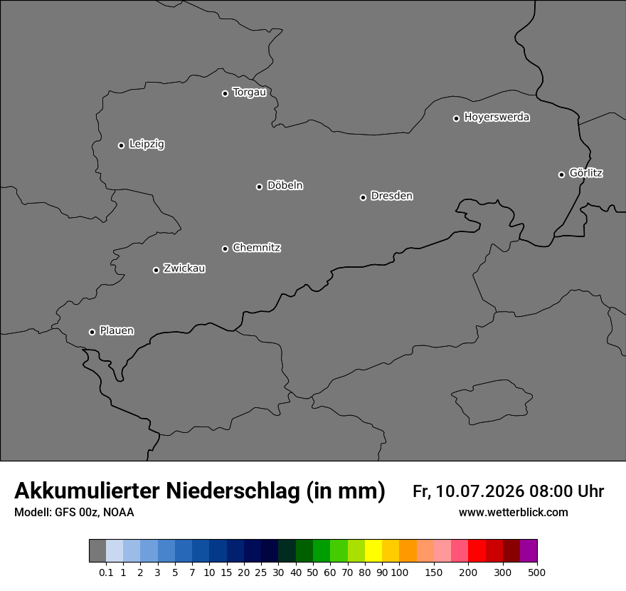 Modellkarte GFS – tot_prec – sn