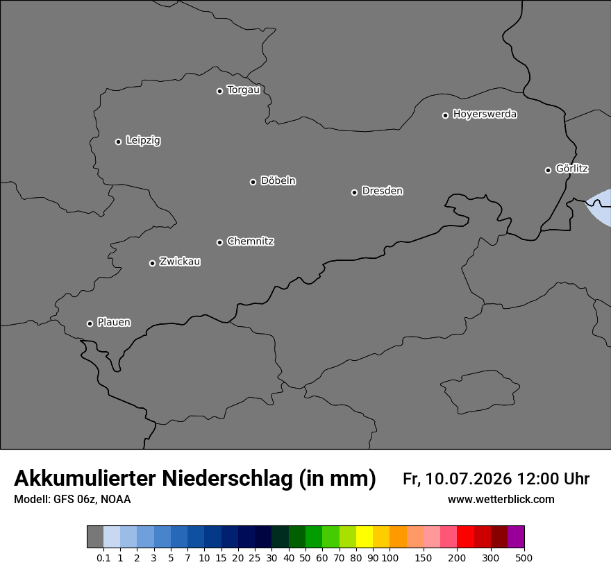 Modellkarte GFS – tot_prec – sn