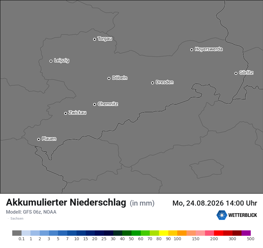 Modellkarte GFS – tot_prec – sn