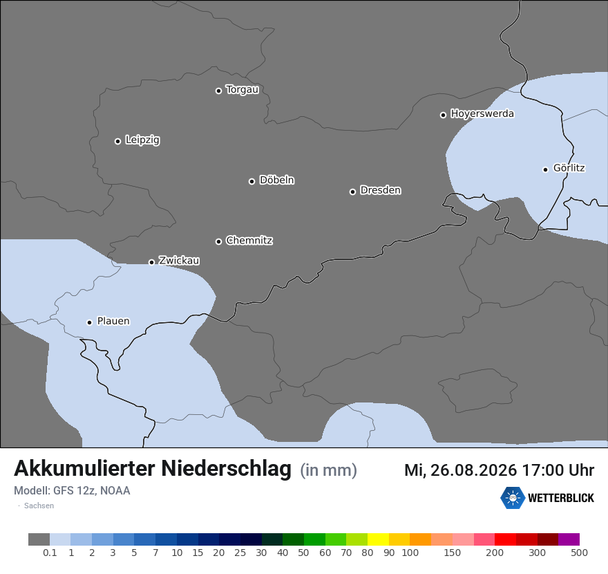 Modellkarte GFS – tot_prec – sn