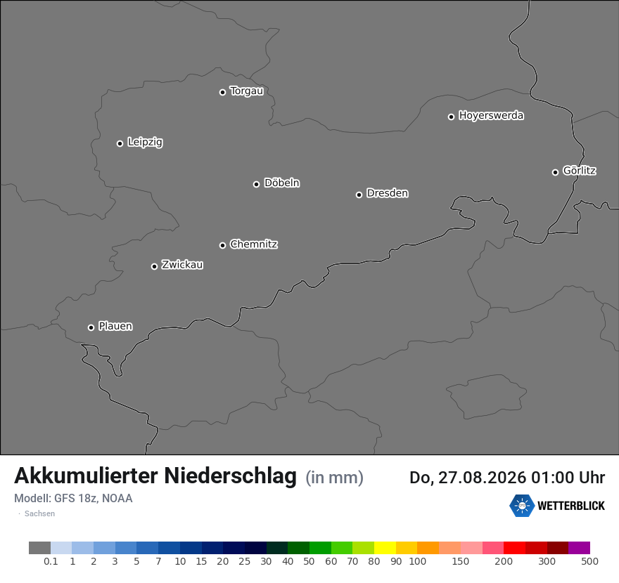 Modellkarte GFS – tot_prec – sn