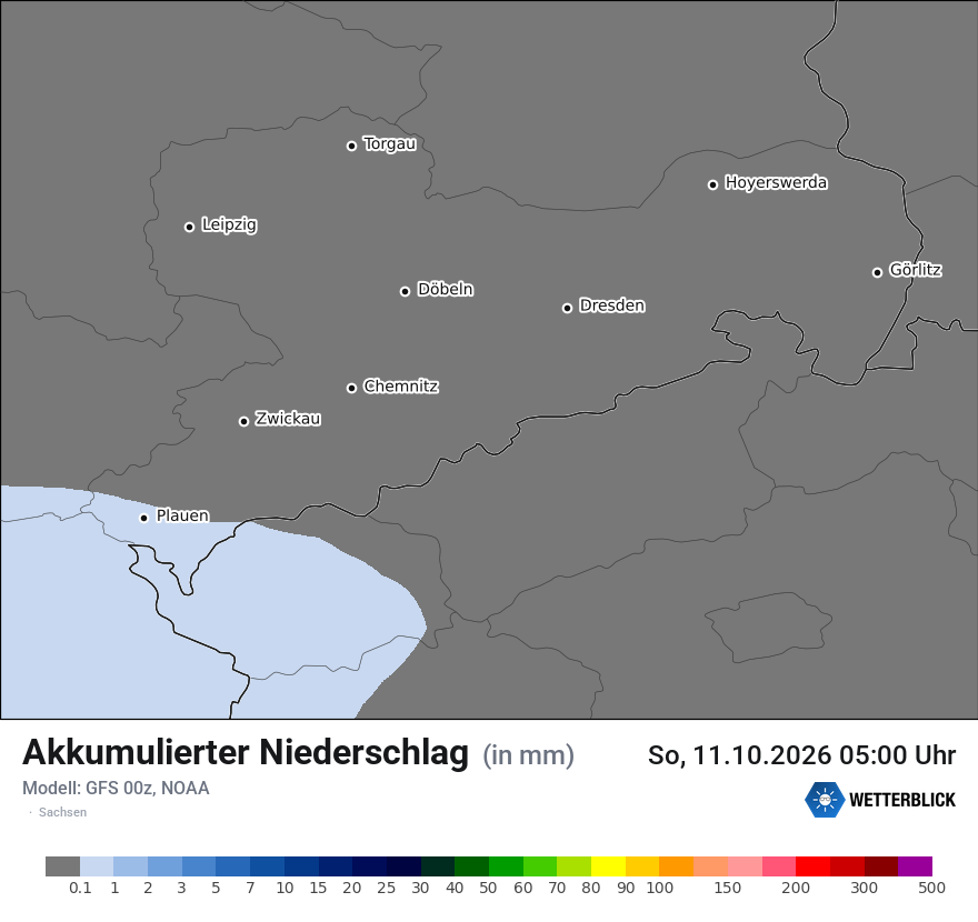 Modellkarte GFS – tot_prec – sn