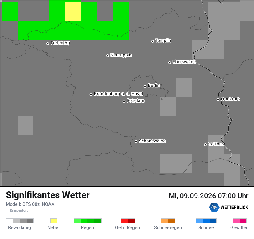 Modellkarte GFS – ww – bb