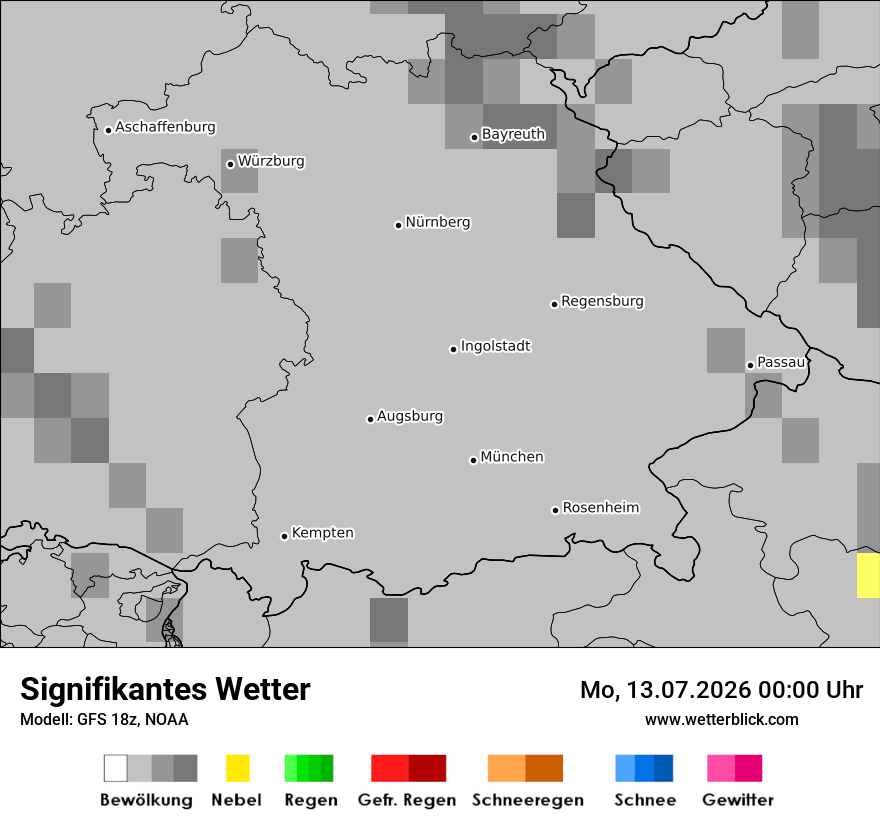 Modellkarte GFS – ww – by