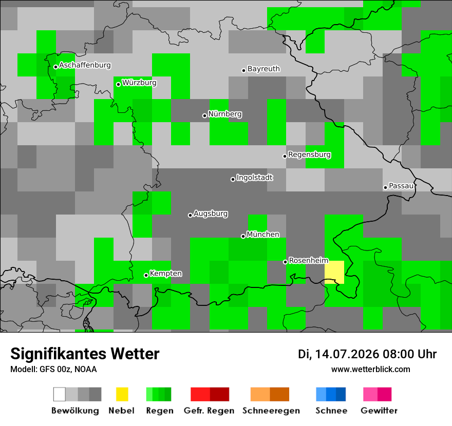 Modellkarte GFS – ww – by