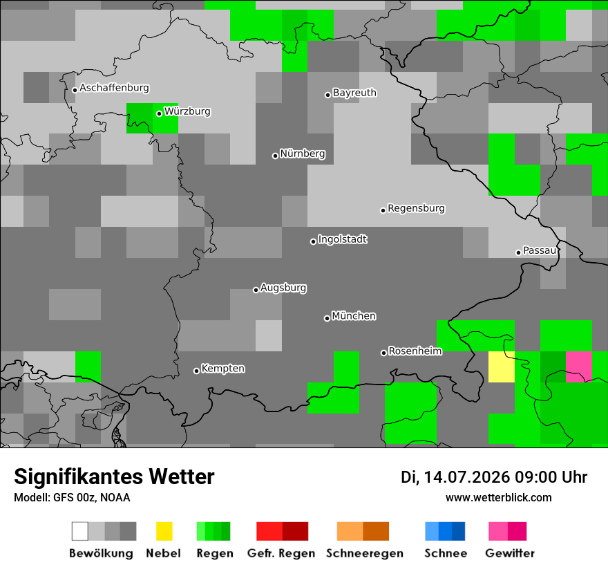 Modellkarte GFS – ww – by