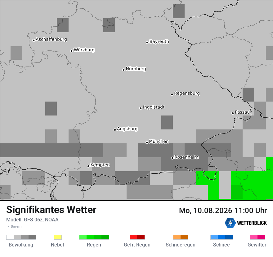 Modellkarte GFS – ww – by