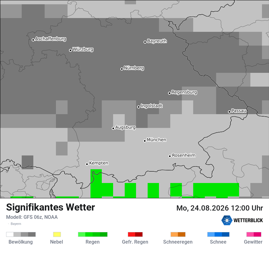 Modellkarte GFS – ww – by