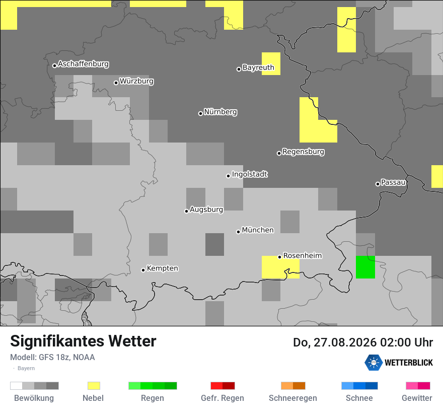 Modellkarte GFS – ww – by